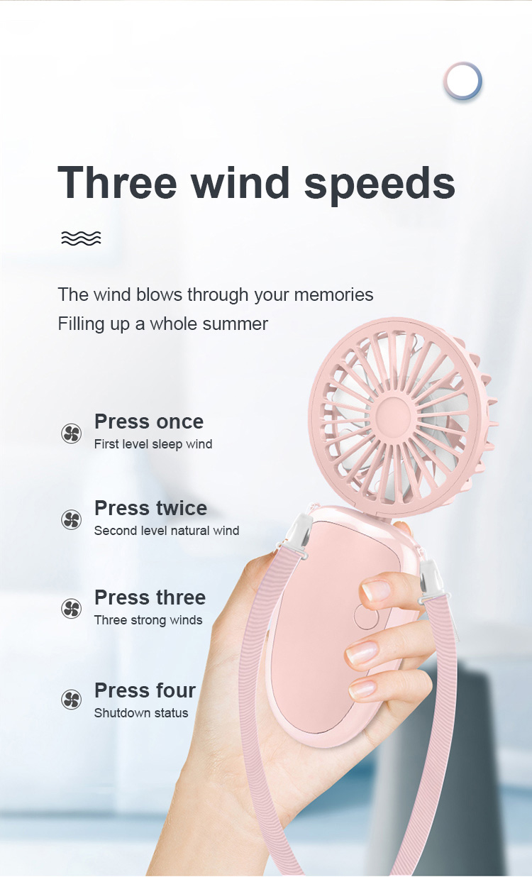 portable fan K7, mini fan K7, summer pocket fan, pocket fan K7, foldable fan K7, fan with lanyard, hanging neck fan, handheld fan, folding fans